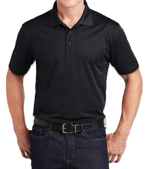 Sport-Tek Sport-Wick Micro Pique Performance Polo - Printed in Black