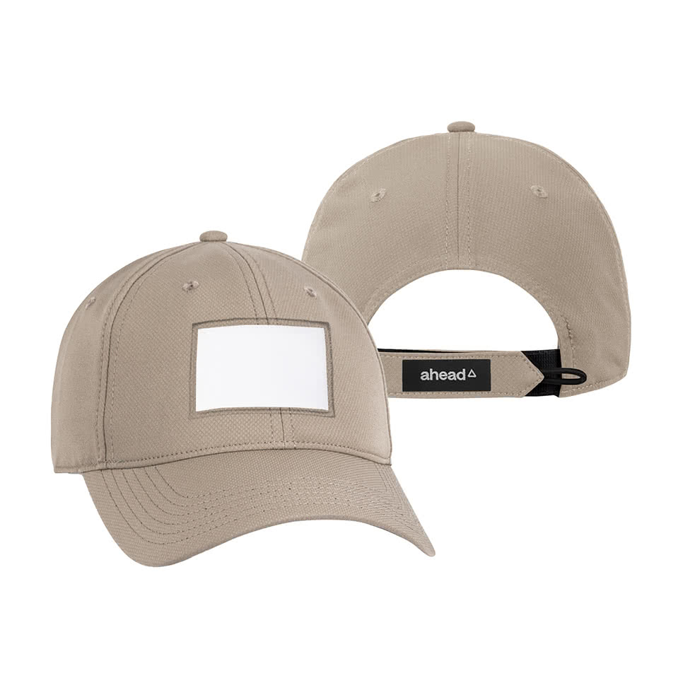 Ahead Frio Performance Baseball Hat- Rectangle Patch - Printed