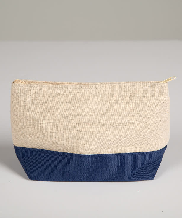 Zippered Pouch with Color Accent