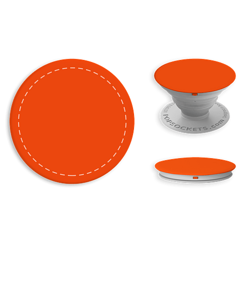 Full Color PopSockets® in Orange/ Light Grey