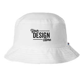 Russell Athletic Velour Bucket Hat - Color: White