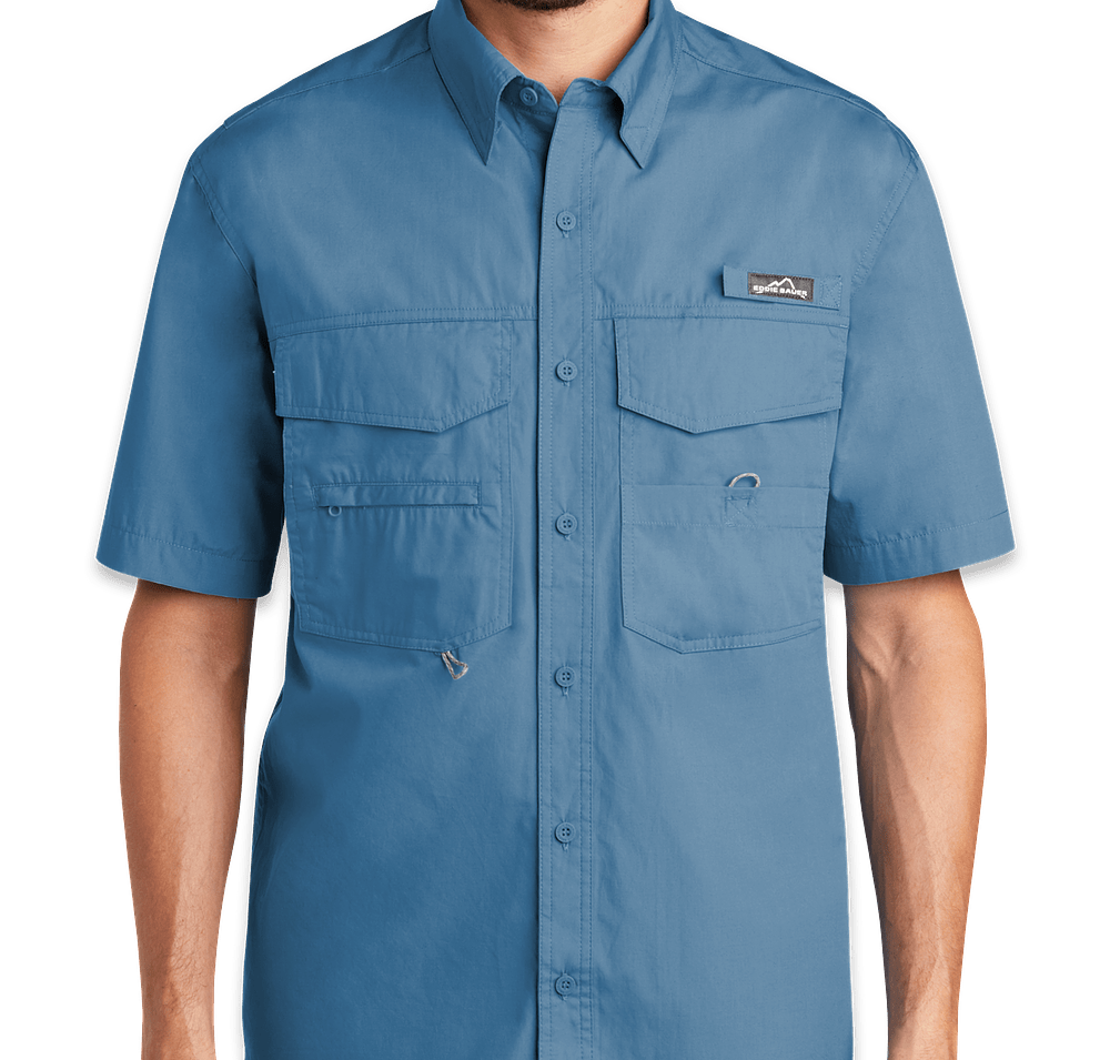 Eddie Bauer Cotton Poplin Short Sleeve Shirt-default