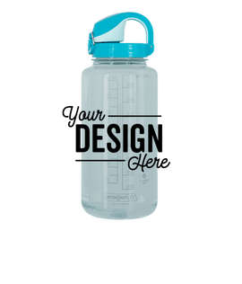 32 oz. Nalgene Tritan On-The-Fly Water Bottle - Color: Seafoam / Glacial Blue
