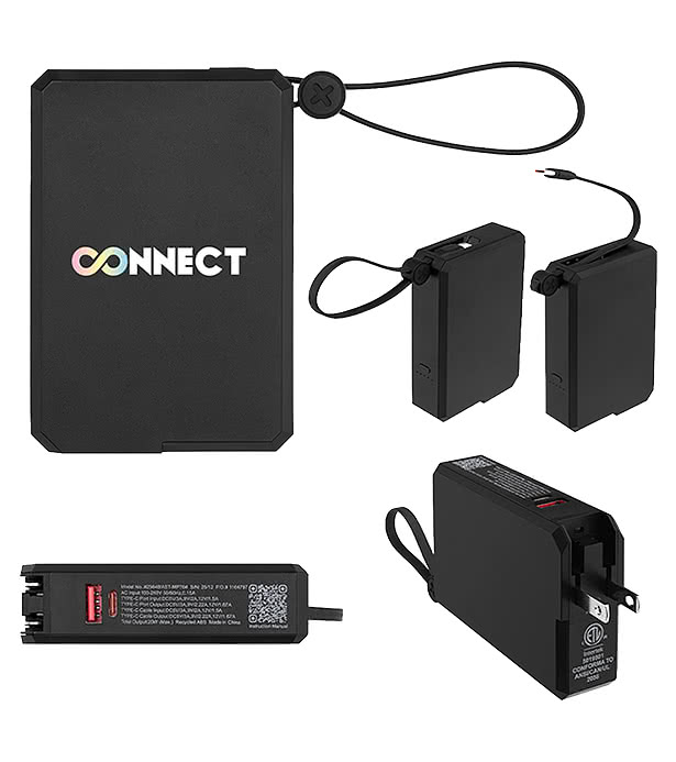 10,000 mAh A/C & USB-C Power Bank