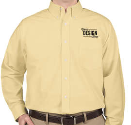 Ultra Club Wrinkle-Free Oxford Dress Shirt - Color: Butter