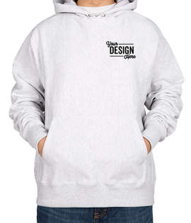 Embroidered Champion Heavyweight Reverse Weave Pullover Hoodie - Color: Silver Grey