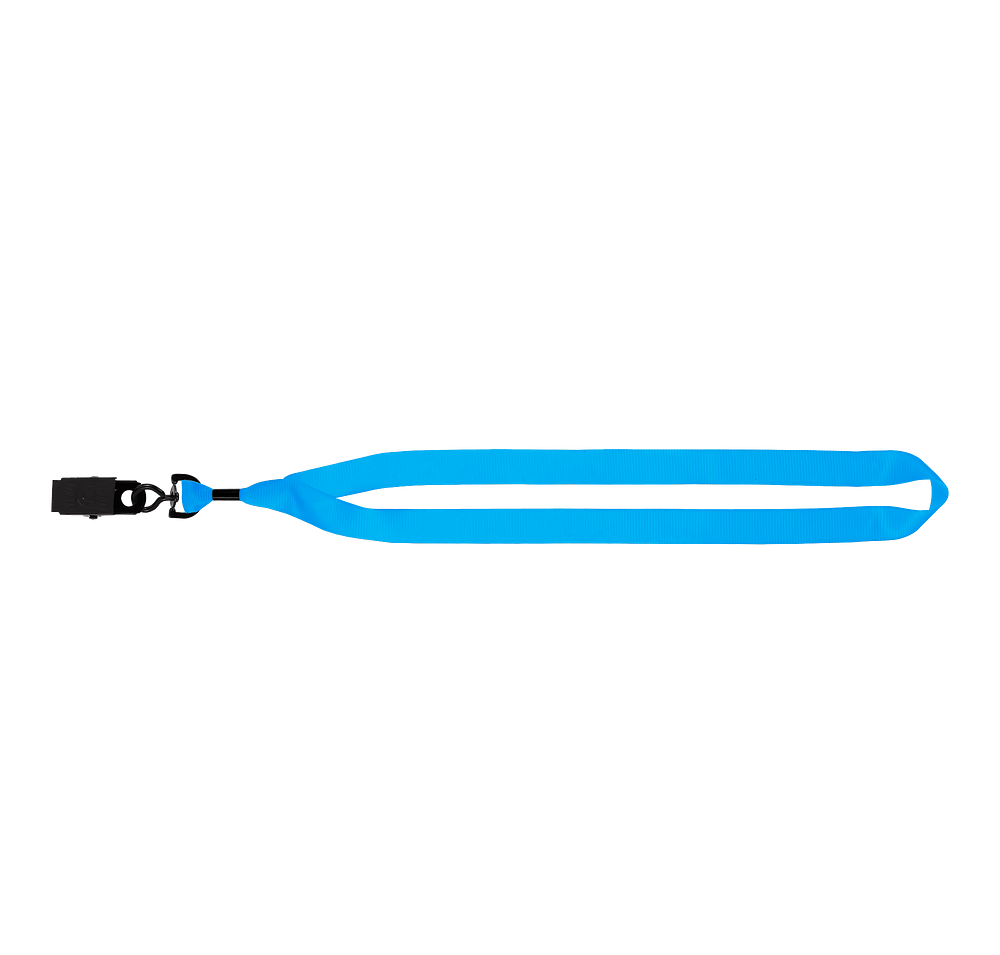 Full Color Recycled Lanyard with Metal Crimp and Metal Swivel Bulldog Clip-default