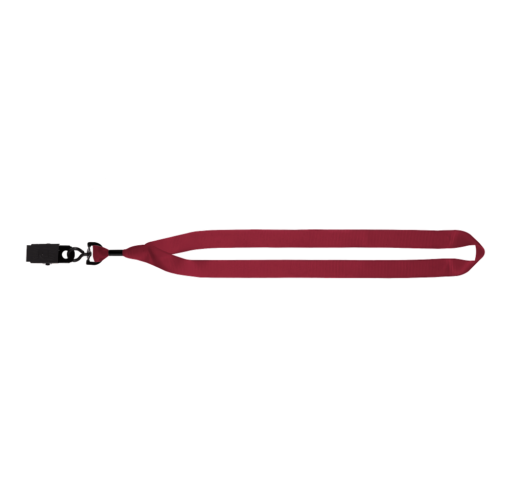 Full Color Recycled Lanyard with Metal Crimp and Metal Swivel Bulldog Clip-default