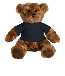 10" Traditional Brown Bear - Color: Brown Bear / Navy T-shirt