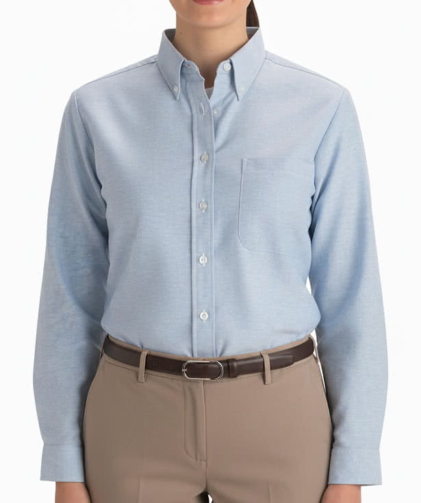 Edwards Women's Oxford Long Sleeve Easy Care Dress Shirt