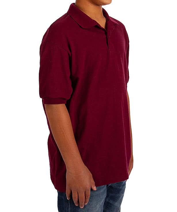 Hanes Youth EcoSmart 50/50 Jersey Polo - Embroidered
