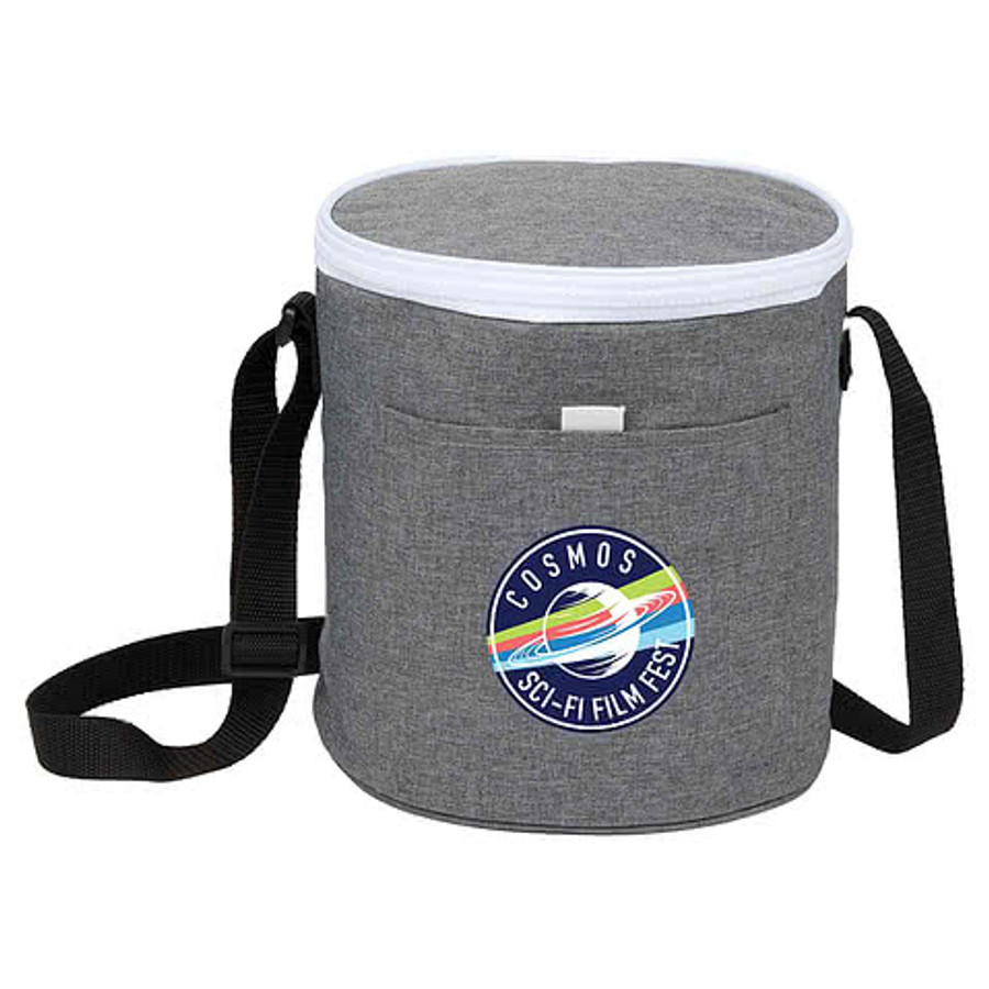 Full Color Round Recycled 9 Can Cooler Bag