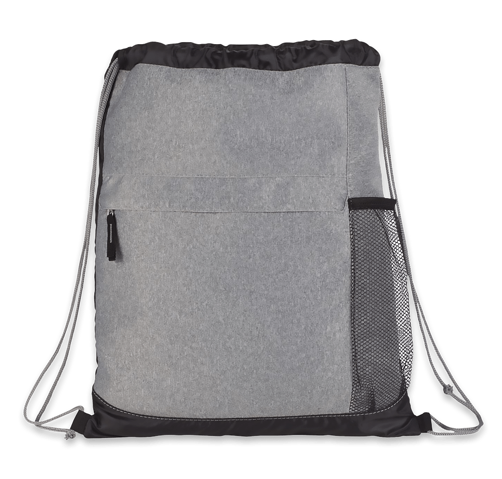 Heather Melange Drawstring Bag-default