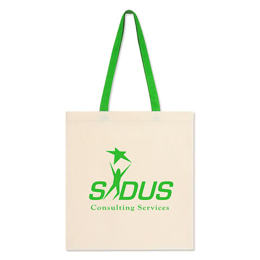 Full Color Penny Wise Medium Cotton Canvas Tote Bag