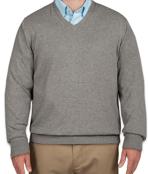 Custom Port Authority V-Neck Sweater 