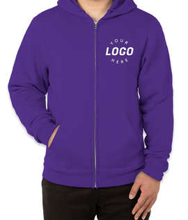 Soffe Classic Zip Hoodie - Color: New Purple