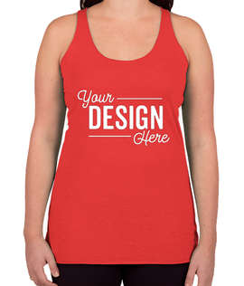 Canada - Bella + Canvas Women's Tri-Blend Racerback Tank - Color: Red Tri-Blend