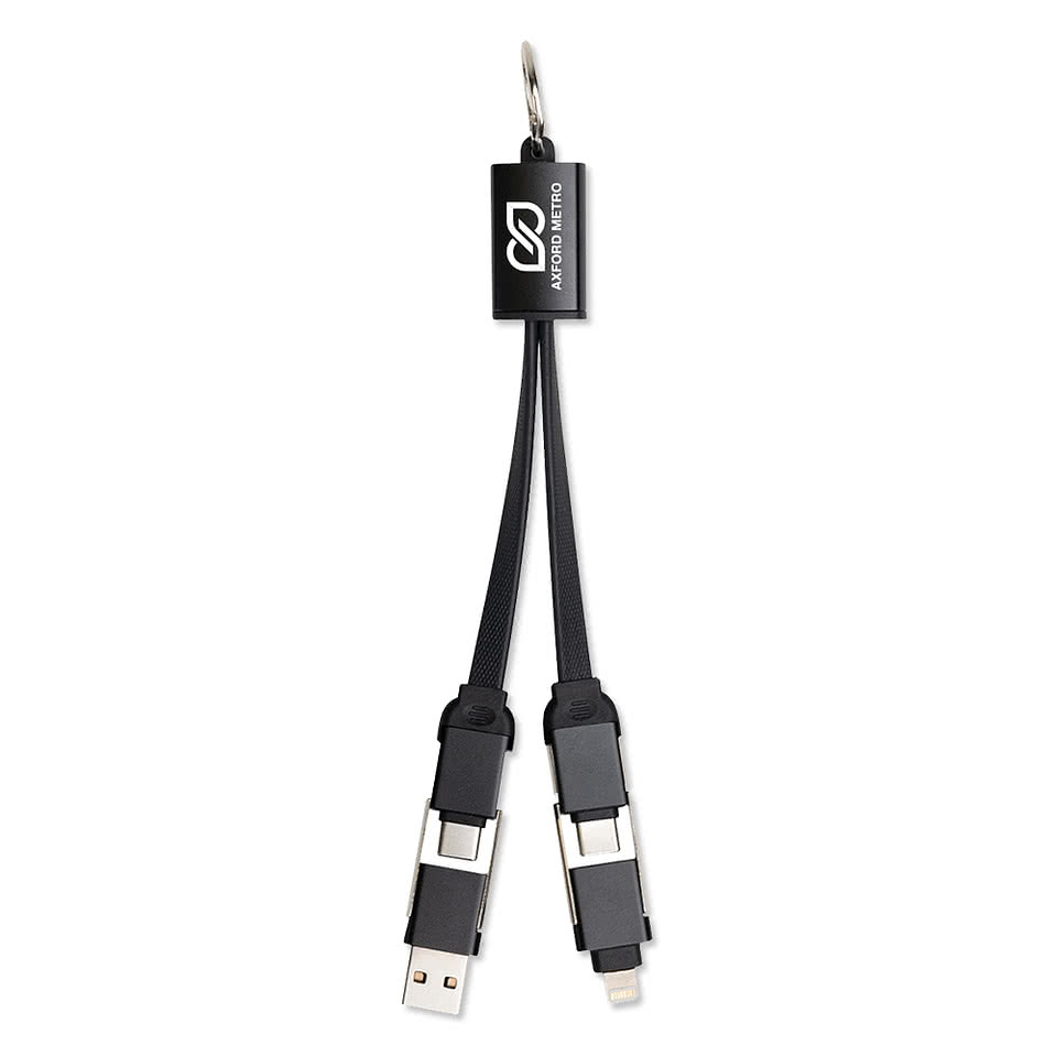 Multi-Charge Cable with Round Carabiner