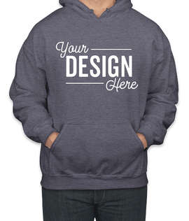 Canada - Gildan Midweight 50/50 Pullover Hoodie - Color: Heather Sport Dark Navy
