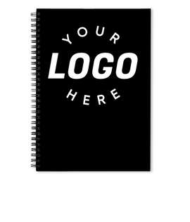 Corner Logo JournalBooks ® Spiral Notebook - Color: Black