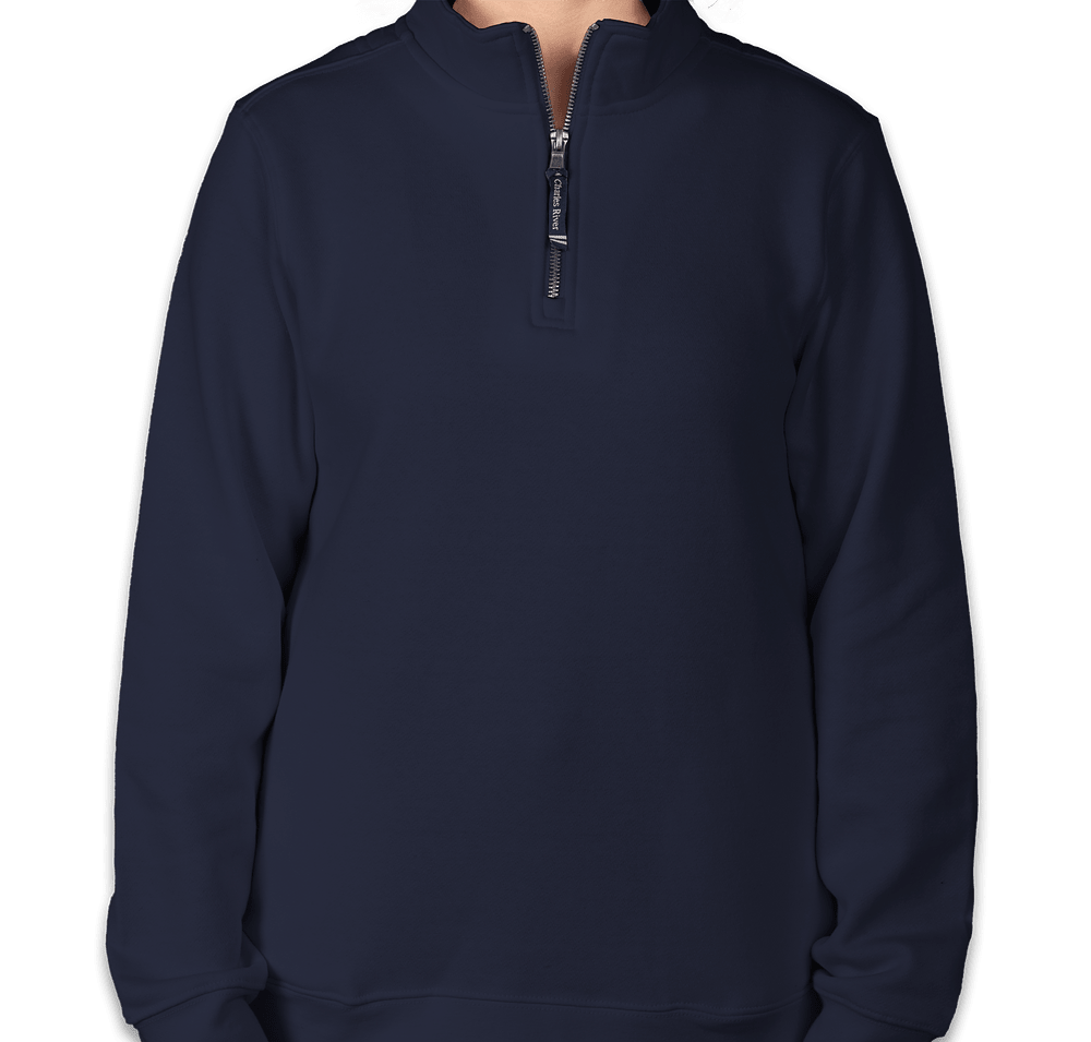 Charles River Women's Crosswind Quarter Zip Sweatshirt - Embroidered-default