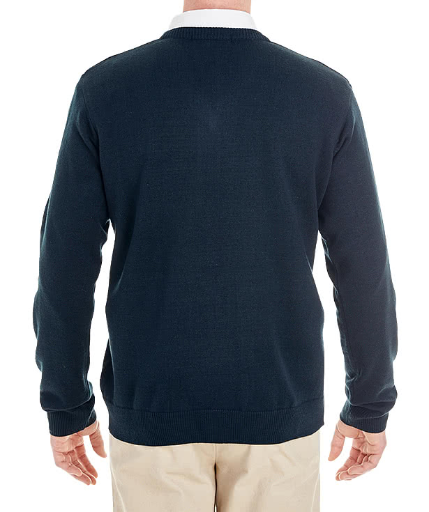Harriton Pilbloc Jersey Knit V-Neck Sweater