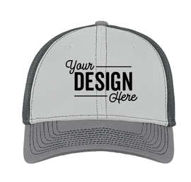 New Era 39THIRTY Contrast Stitch Stretch Fit Mesh Hat - Color: Grey / Steel / Graphite
