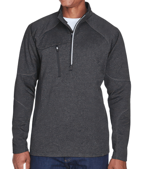 North End Catalyst Performance Fleece Quarter Zip Pullover in Carbon Heather