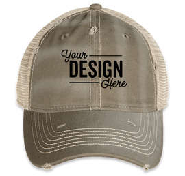 Sportsman Dirty-Washed Trucker Hat - Color: Olive / Khaki