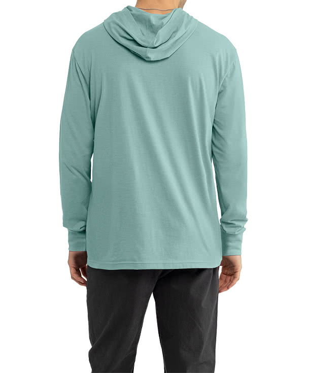 Next Level Jersey Blend Hooded Long Sleeve T-shirt