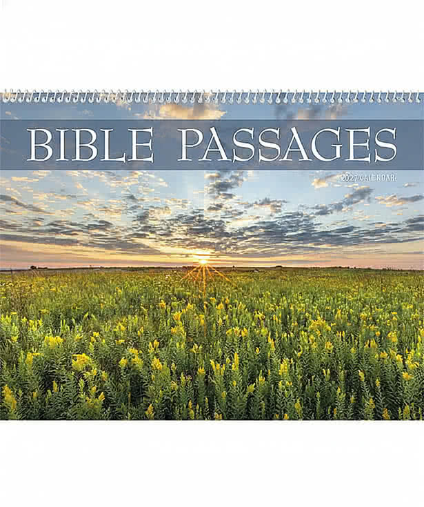 Bible Passages Spiral Wall Calendar