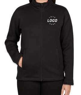 Devon & Jones Women's Full Zip Sweater Fleece Jacket
