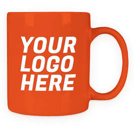 11 oz. Ceramic Mug - Color: Orange