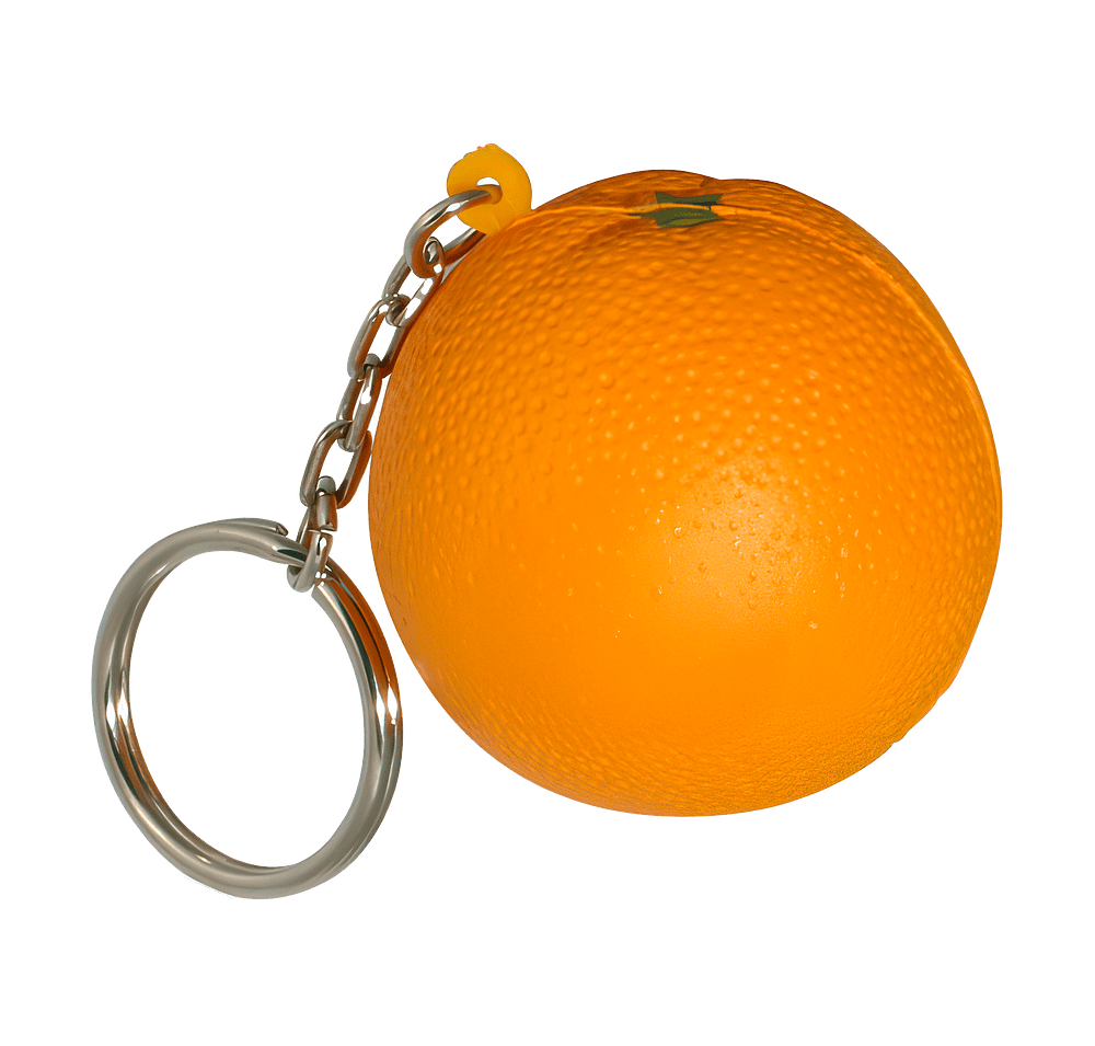 Orange Stress Reliever Keychain-default