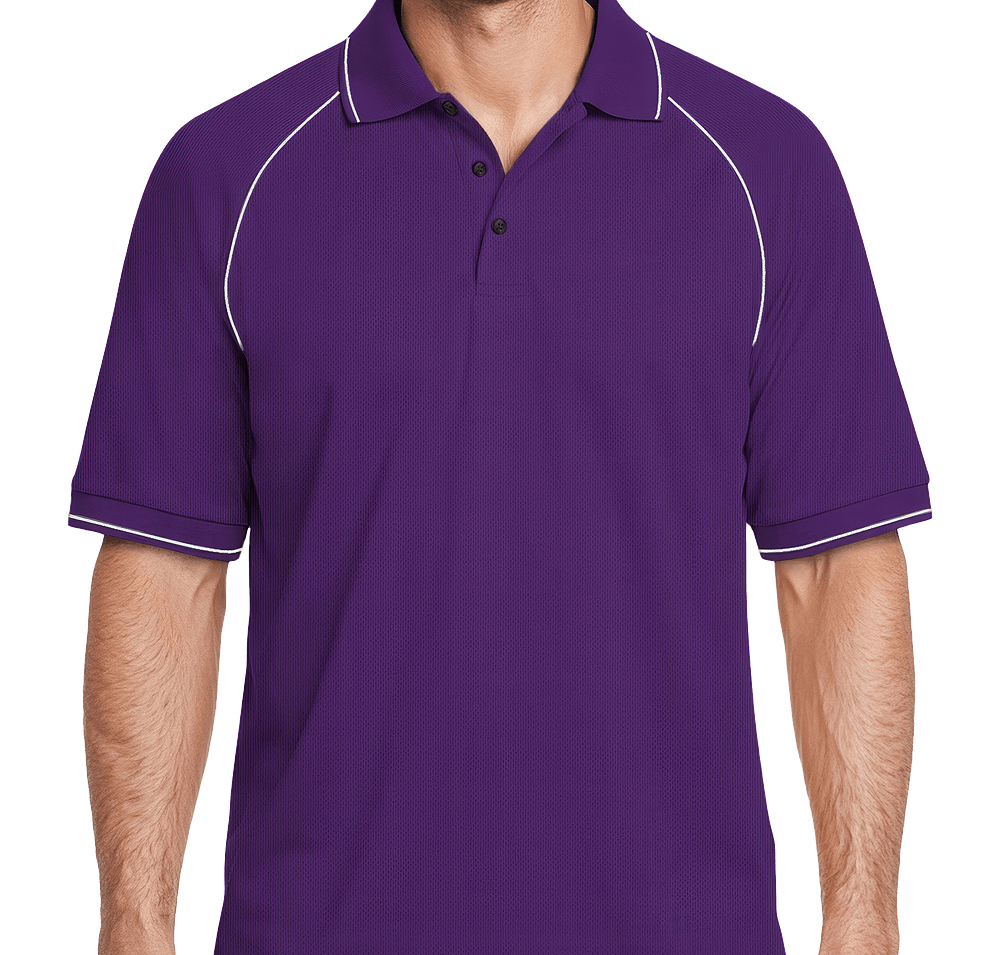 Blue Generation BLU-X-DRI Tipped Performance Polo - Embroidered-default