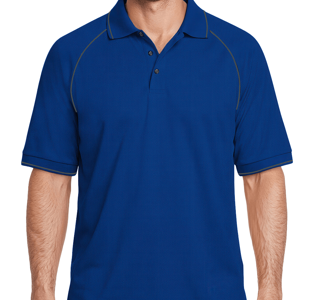 Blue Generation BLU-X-DRI Tipped Performance Polo - Embroidered-default