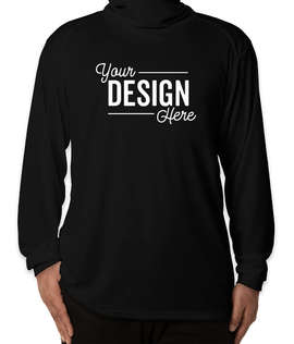 Badger Long Sleeve Performance Shirt with Gaiter - Color: Black
