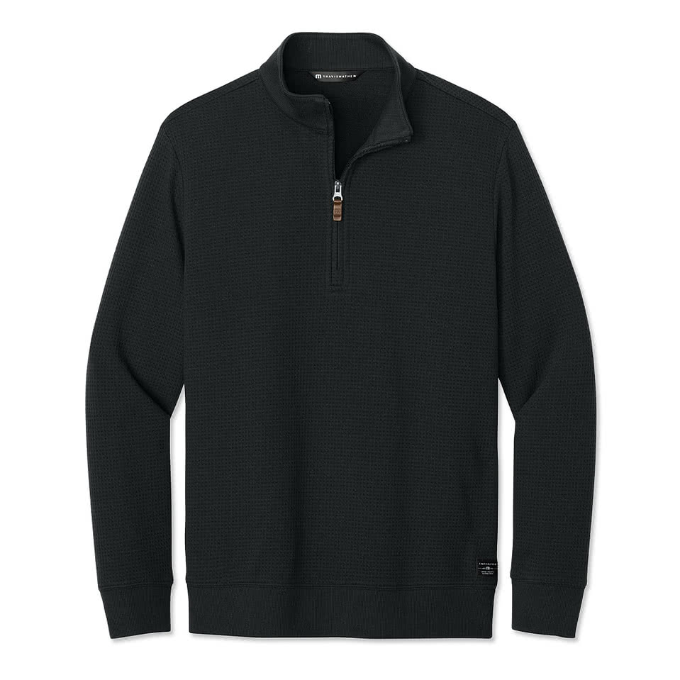 TravisMathew Waffle Lightweight Quarter Zip Pullover
