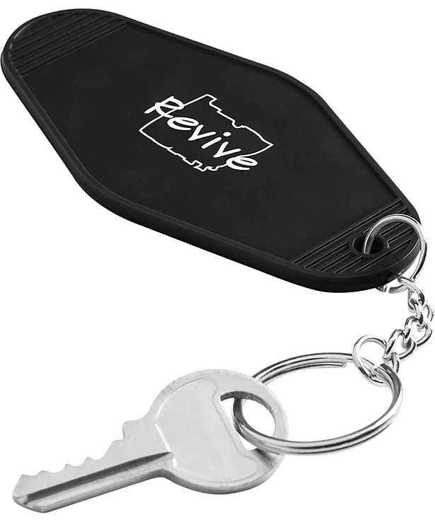 Recycled Plastic Motel Keychain