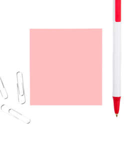 3M Post-it® Note- 2.75" x 3" - 50 sheets/pad - Color: Pink