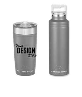 20 oz. Arctic Zone Copper Vacuum Insulated Drinkware Gift Set - Color: Gray