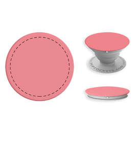 Full Color Fashion PopSocket® - Color: Light Coral / Light Grey