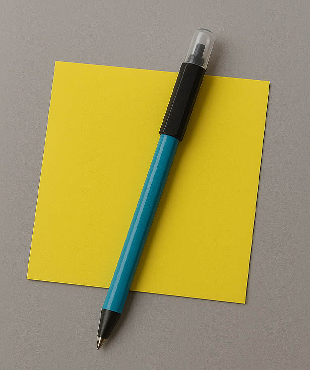 Twin-Write Highlighter Ballpoint Pen (black ink)