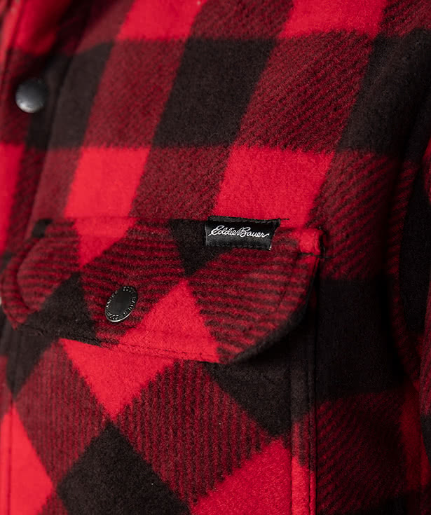 Custom Eddie Bauer Woodland Fleece Shirt Jacket - Design