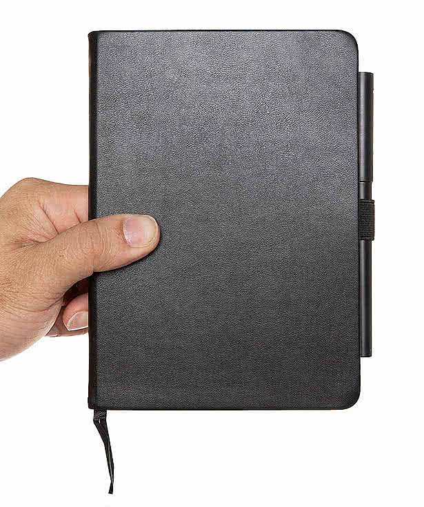 Bulleting Hard Cover Bound Notebook with Pen