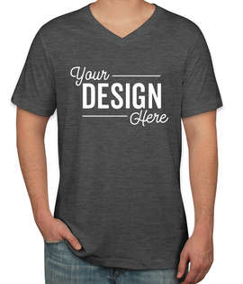 Canada - Bella + Canvas Jersey V-Neck T-shirt - Color: Deep Heather