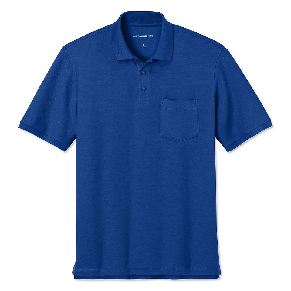 Port Authority Tall Wearever UV Pocket Performance Pique Polo