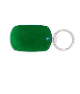 Standard Shape PVC Keychain - Color: Translucent Green