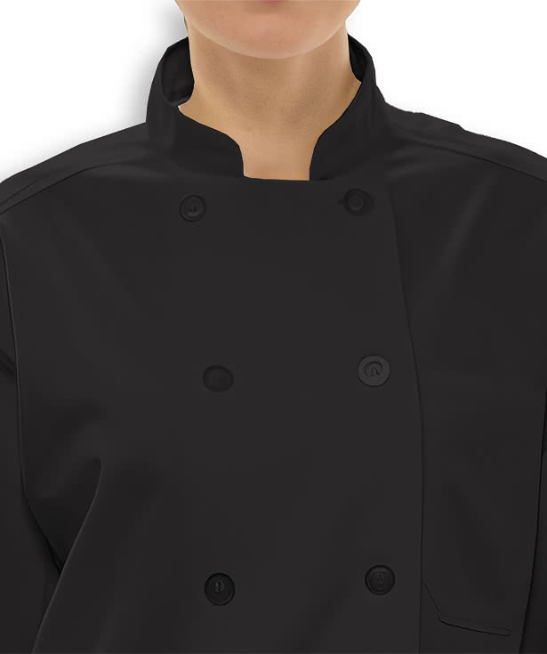 Edwards 10 Button Mesh Back Short Sleeve Chef Coat