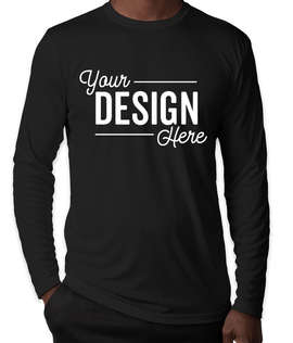 Sport-Tek Competitor Long Sleeve Performance Shirt - Color: Black